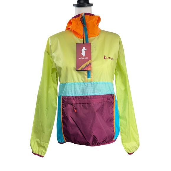 Cotopaxi Teca Windbreaker‎ Half Zip Neon Lightweight Womens Size XS NEW NWT - Picture 1 of 7